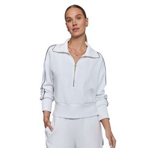 Varley Davenport Half-Zip White Sweatshirt Sz M
